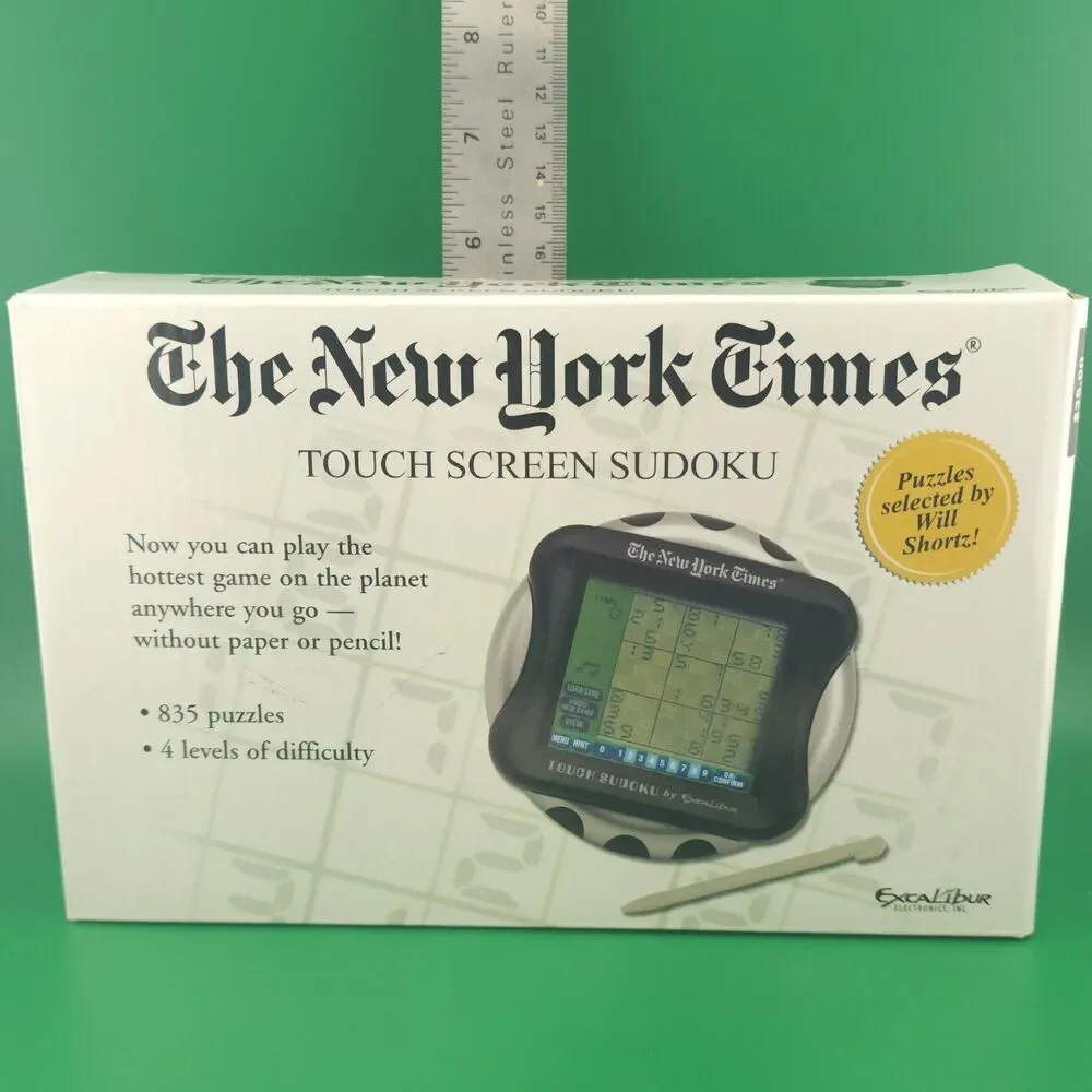 Touch Sudoku Electronic Handheld Game - Excalibur / New York Times - Tested